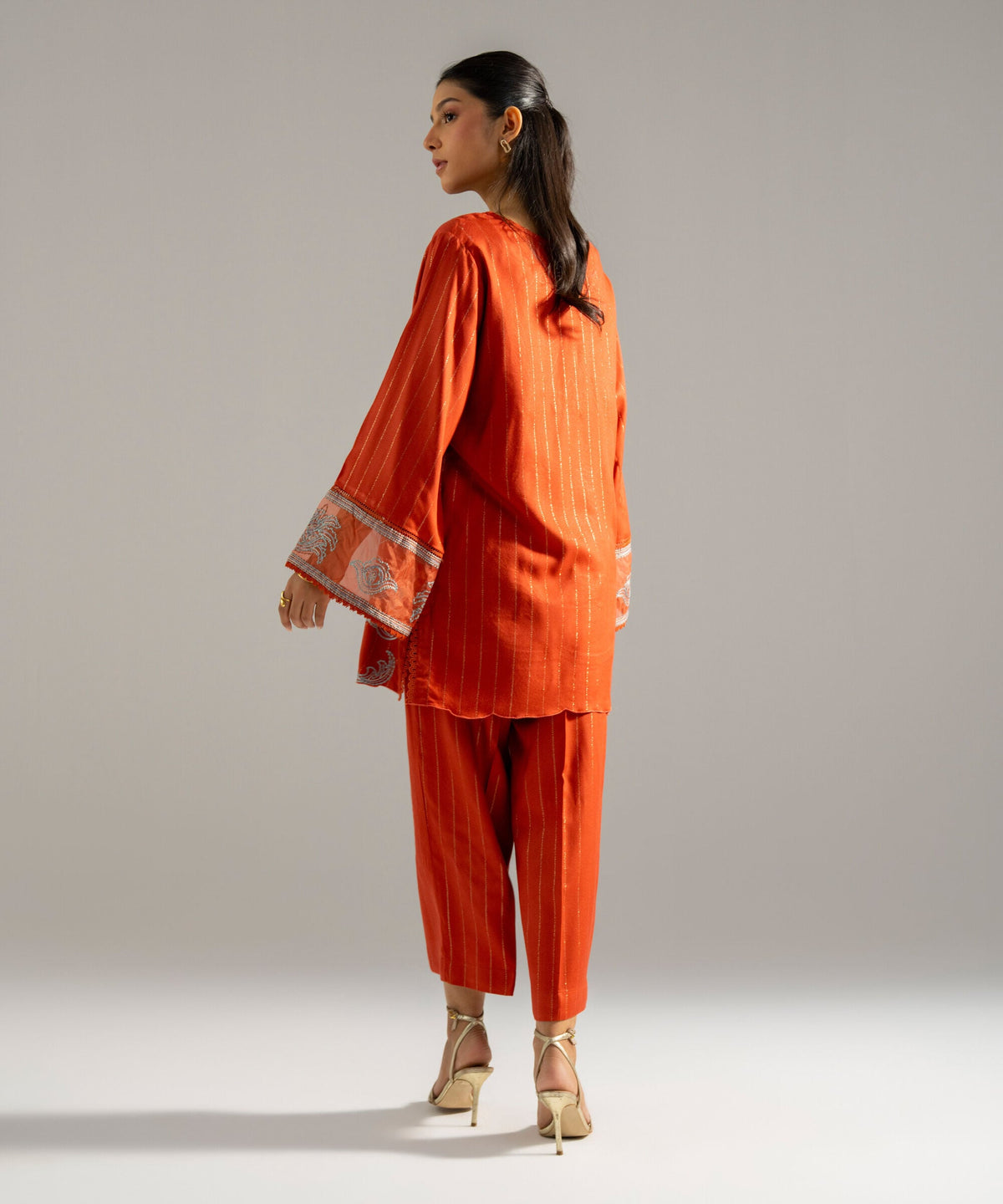 Embroidered Crepe Shirt PRW26WMV921S