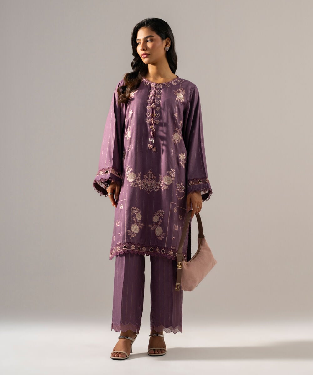 Embroidered Crepe Shirt PRW26WMV922S