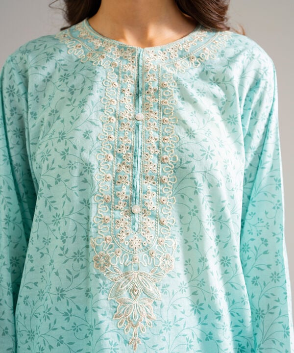 3 Piece - Embroidered Jacquard Suit