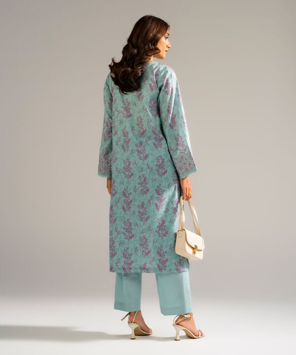 2 Piece - Embroidered Jacquard Suit