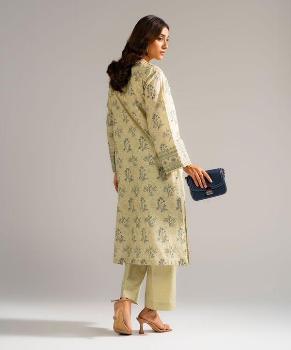 2 Piece - Embroidered Jacquard Suit