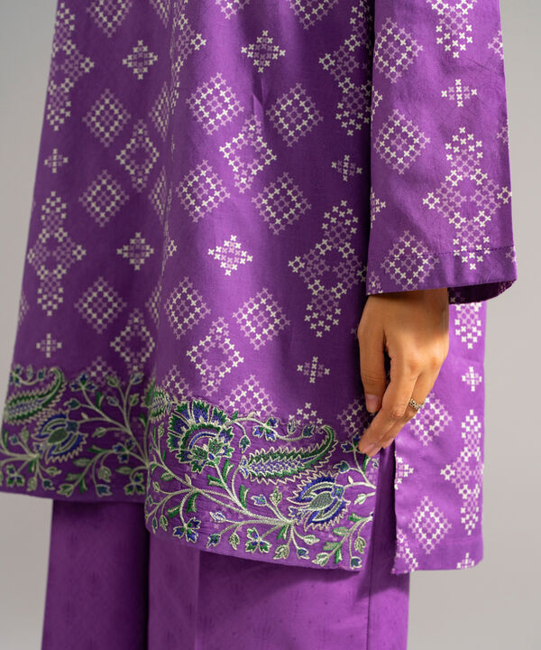 3 Piece - Embroidered Jacquard Suit