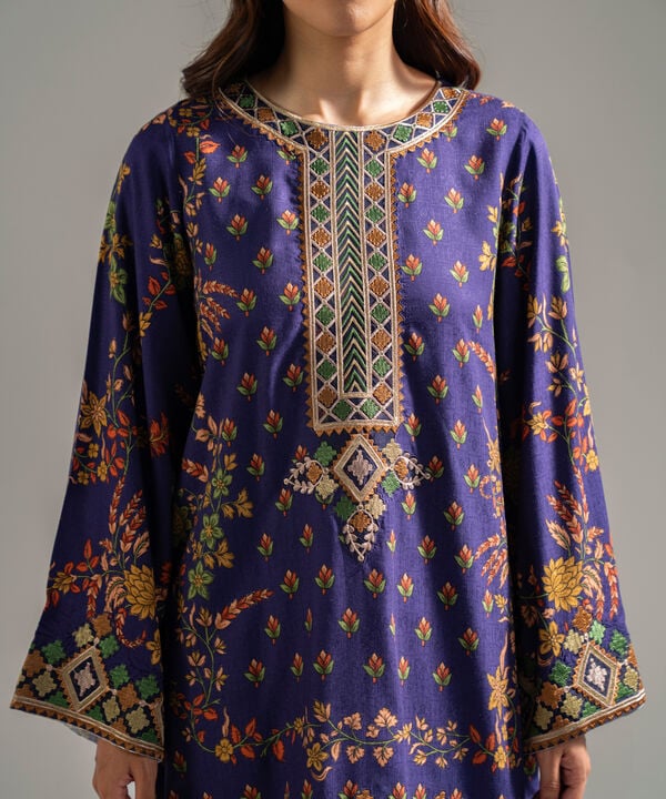 2 Piece - Embroidered Jacquard Suit