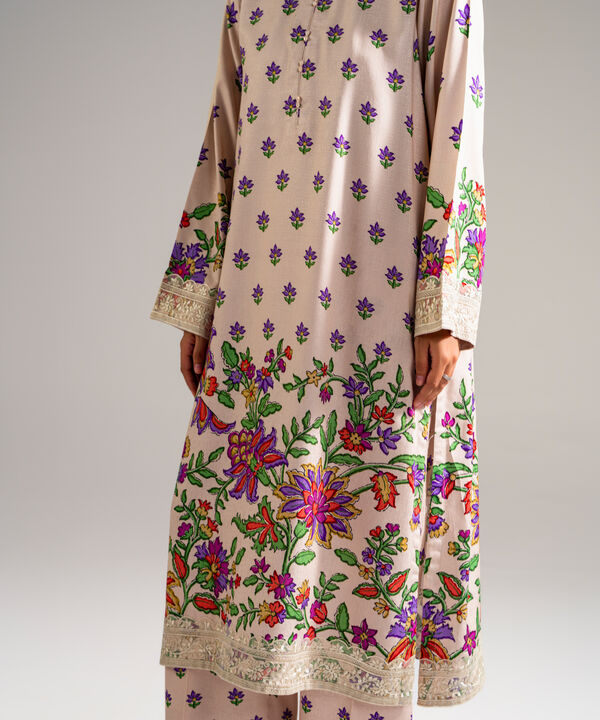 3 Piece - Embroidered Jacquard Suit