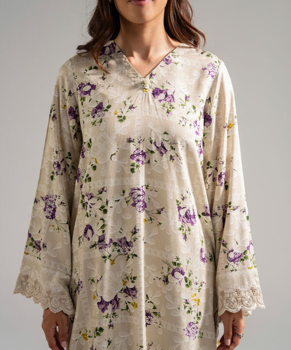 3 Piece - Embroidered Jacquard Suit