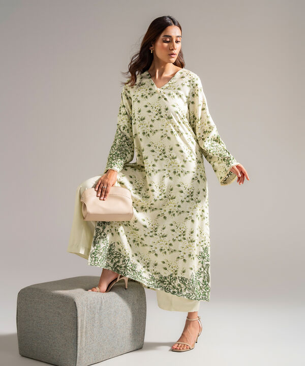 2 Piece - Printed Jacquard Suit