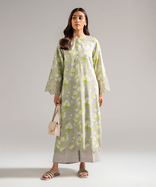 2 Piece - Embroidered Jacquard Suit