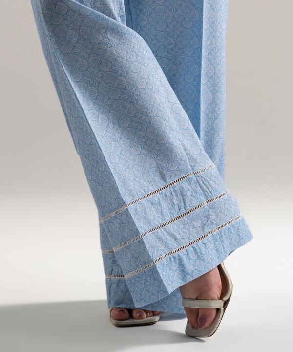 Printed Dobby Culottes