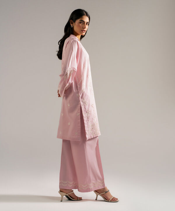 2 Piece - Embroidered Jacquard Suit