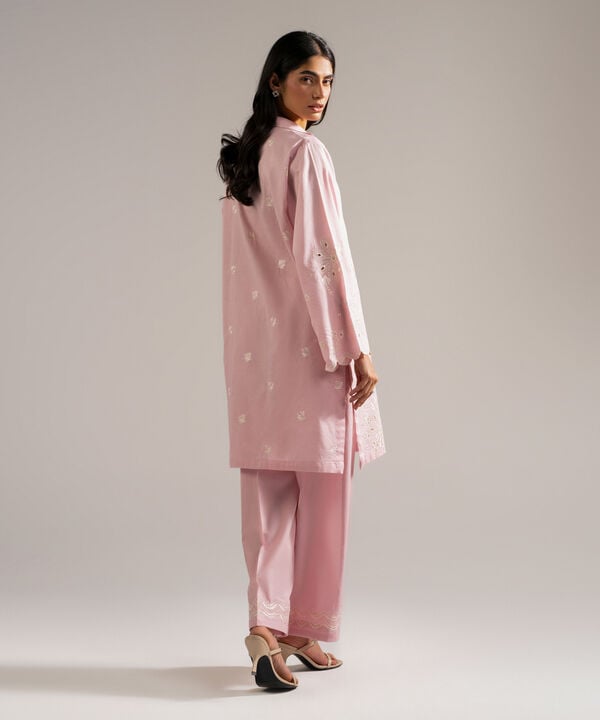 2 Piece - Embroidered Jacquard Suit