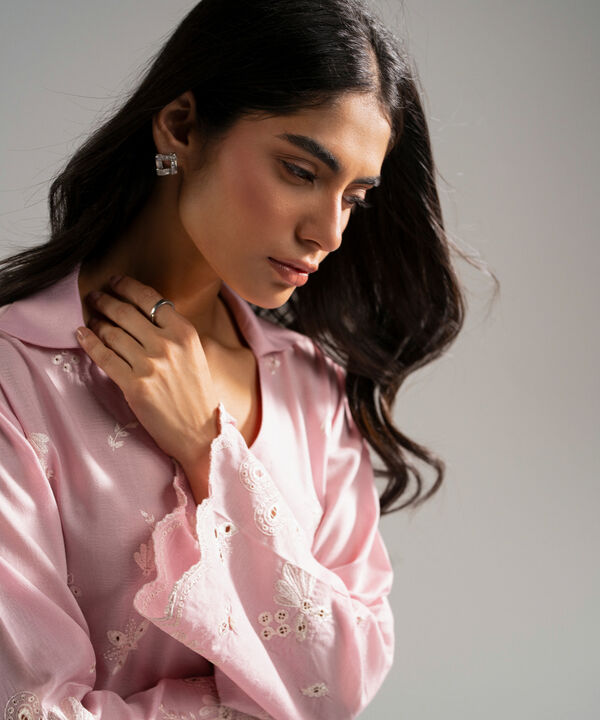 2 Piece - Embroidered Jacquard Suit