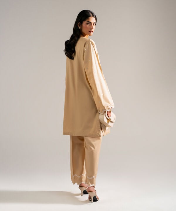 2 Piece - Embroidered Jacquard Suit