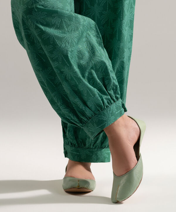 Printed Dobby Balloon Pants