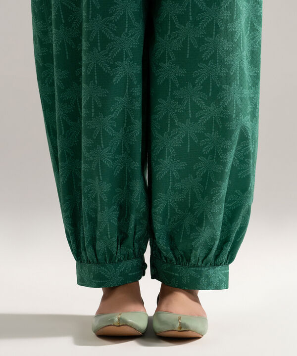 Printed Dobby Balloon Pants