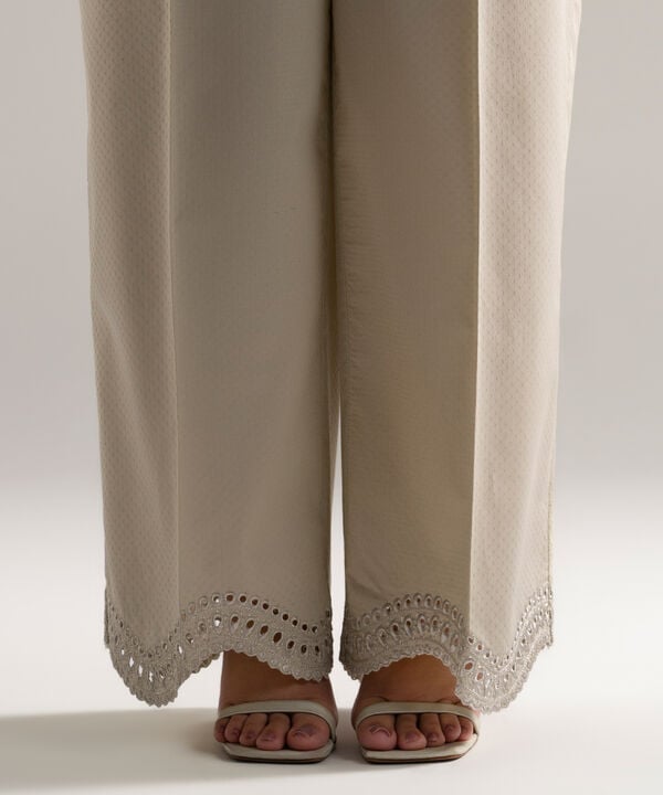 Embroidered Dobby Culottes