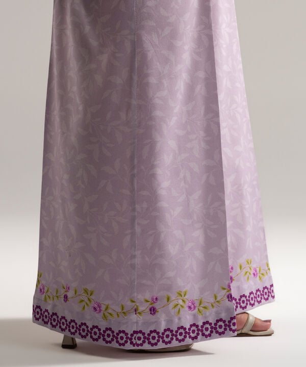 Printed Cotton Viscose Flared Pants