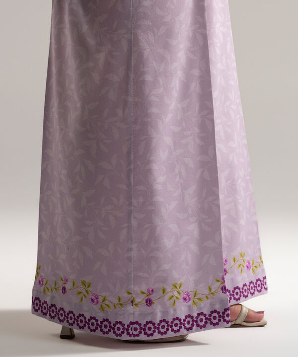 Printed Cotton Viscose Flared Pants