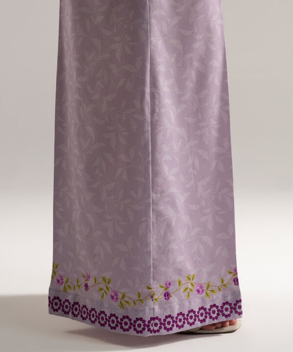 Printed Cotton Viscose Flared Pants