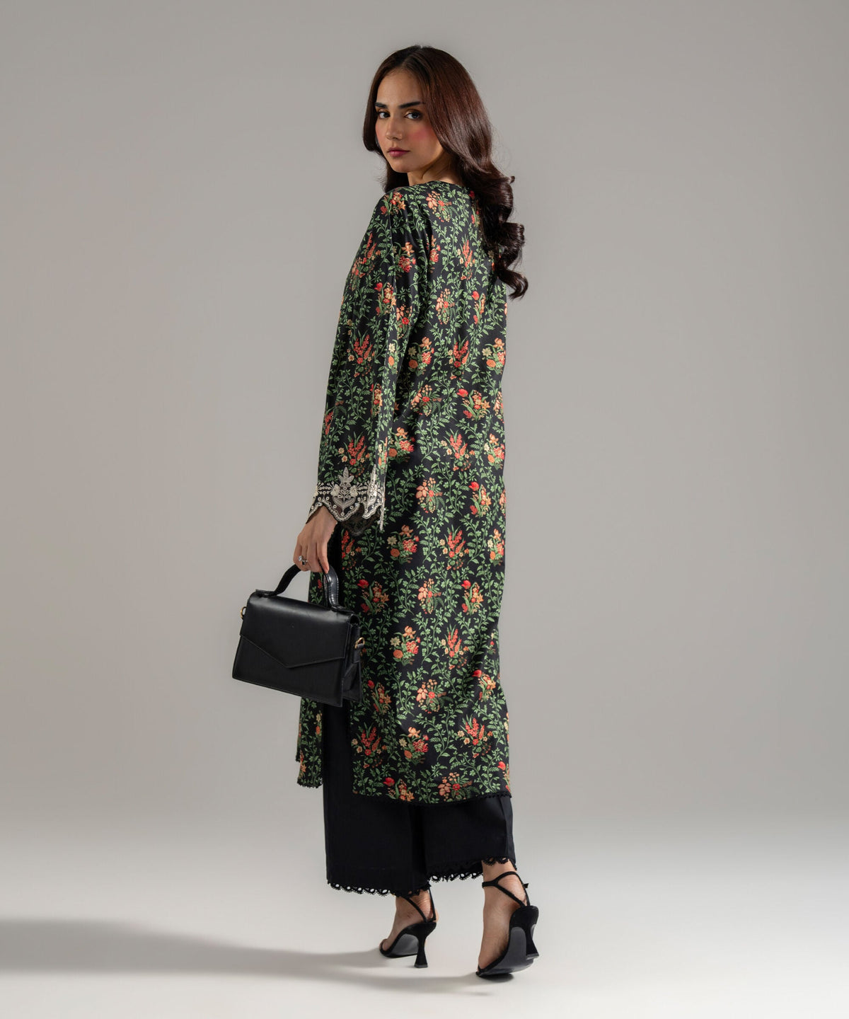 Embroidered Cotton Viscose Shirt PRWCAHMV917S
