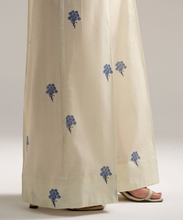 Printed Crosshatch Culottes