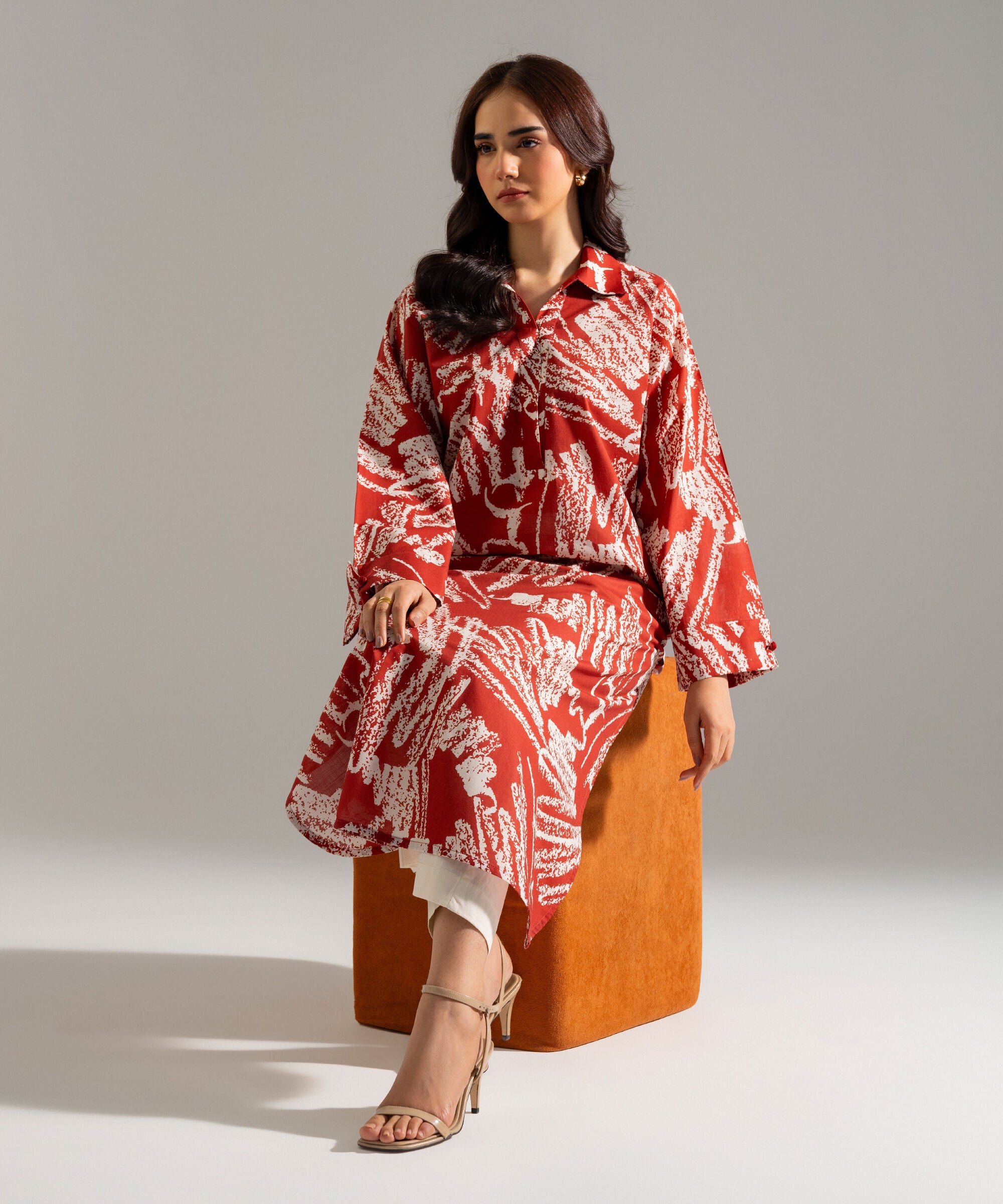 Printed Lawn Shirt PRWCASTV918S