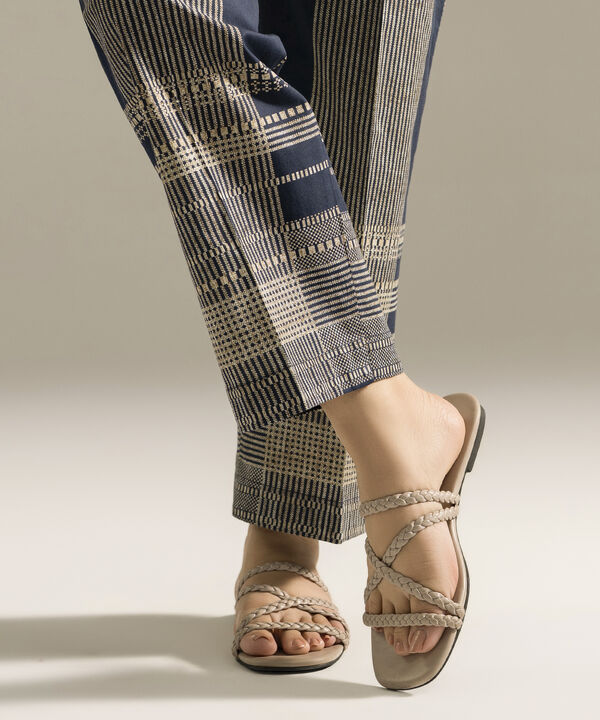 Printed Cambric Straight Pants