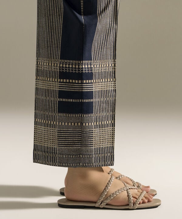 Printed Cambric Straight Pants