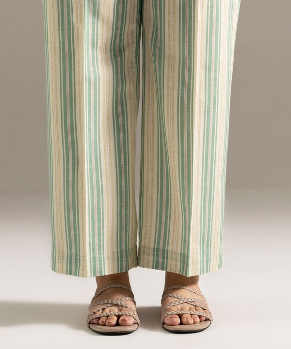 Printed Cambric Straight Pants