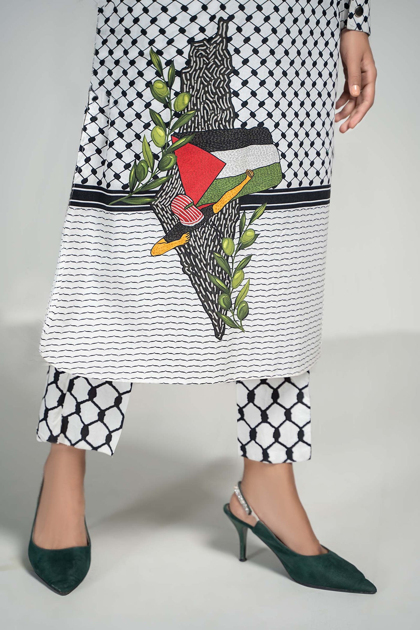 2 Piece Printed Lawn Suit
