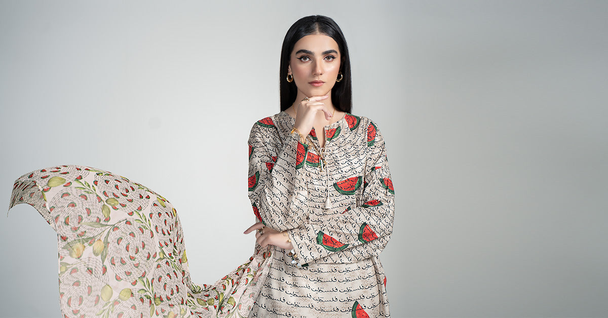 3 Piece Printed Lawn Suit