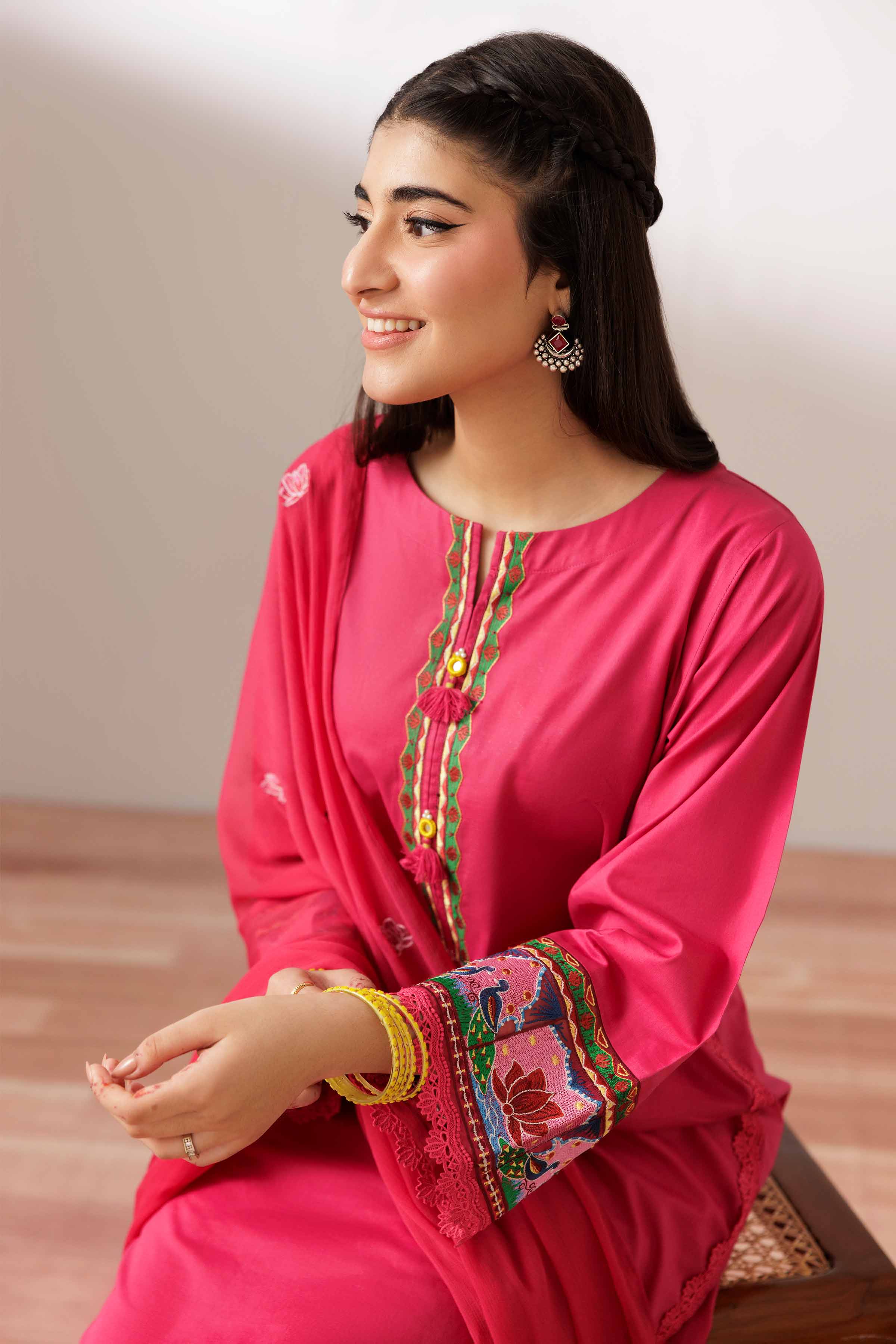 2 Piece - Embroidered Suit - PS25-191