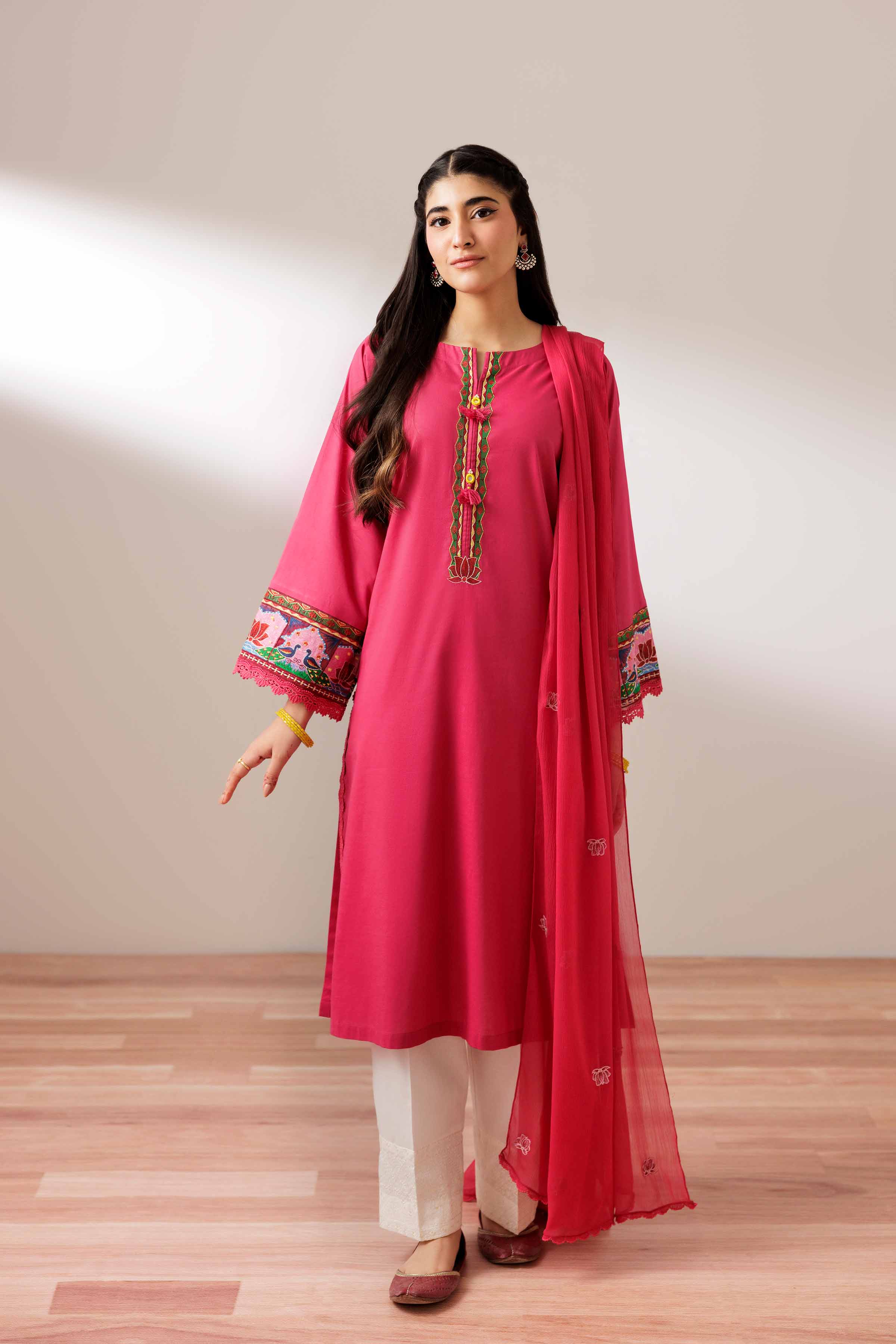 2 Piece - Embroidered Suit - PS25-191