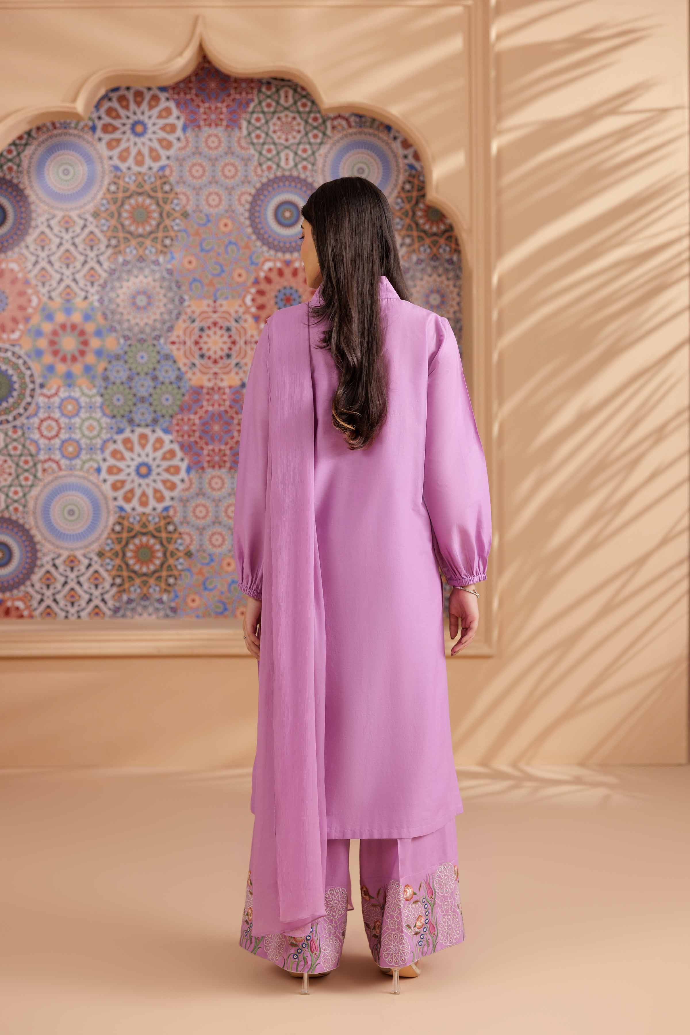 3 Piece - Embroidered Suit - PS25-197