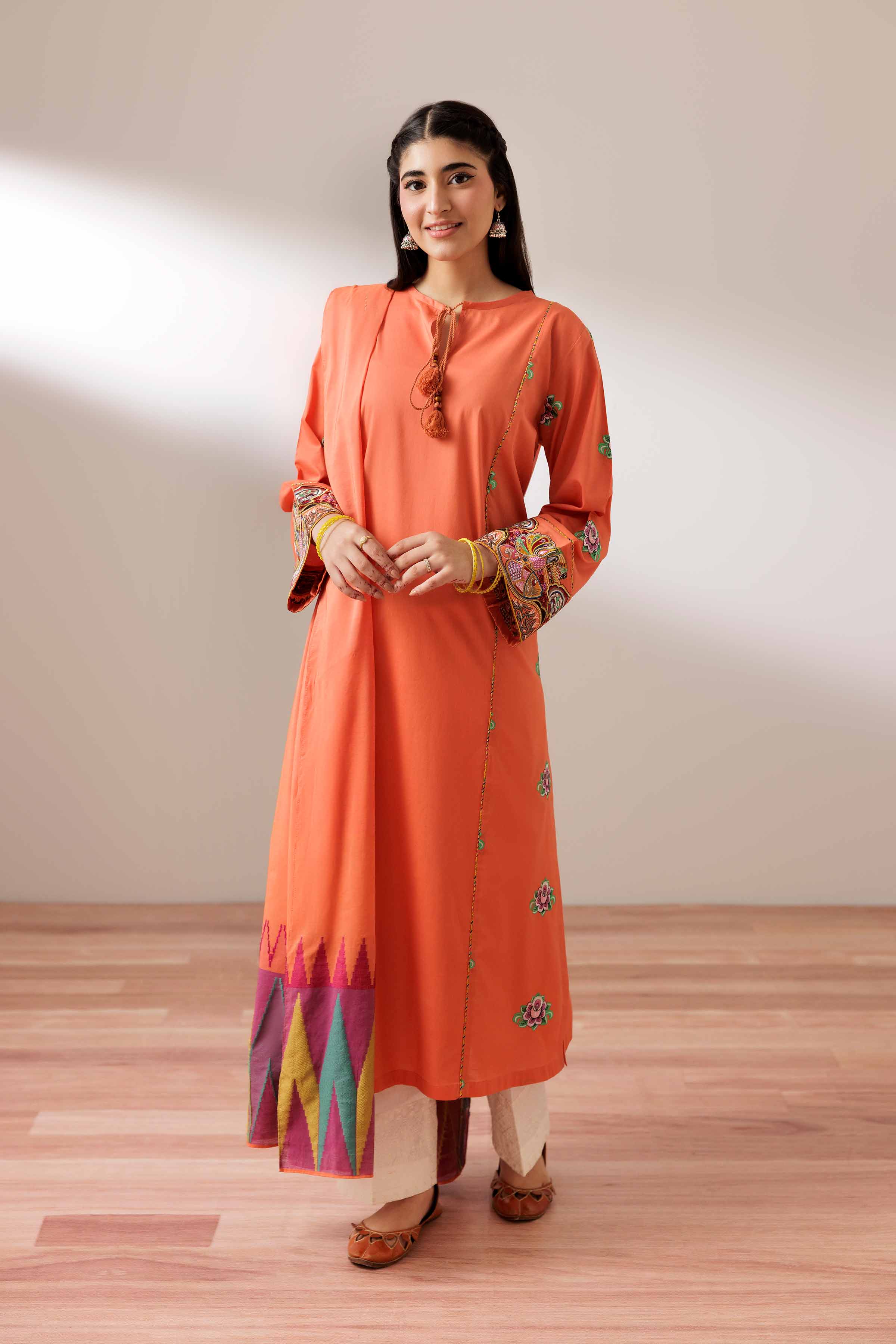 2 Piece - Embroidered Suit - PS25-199