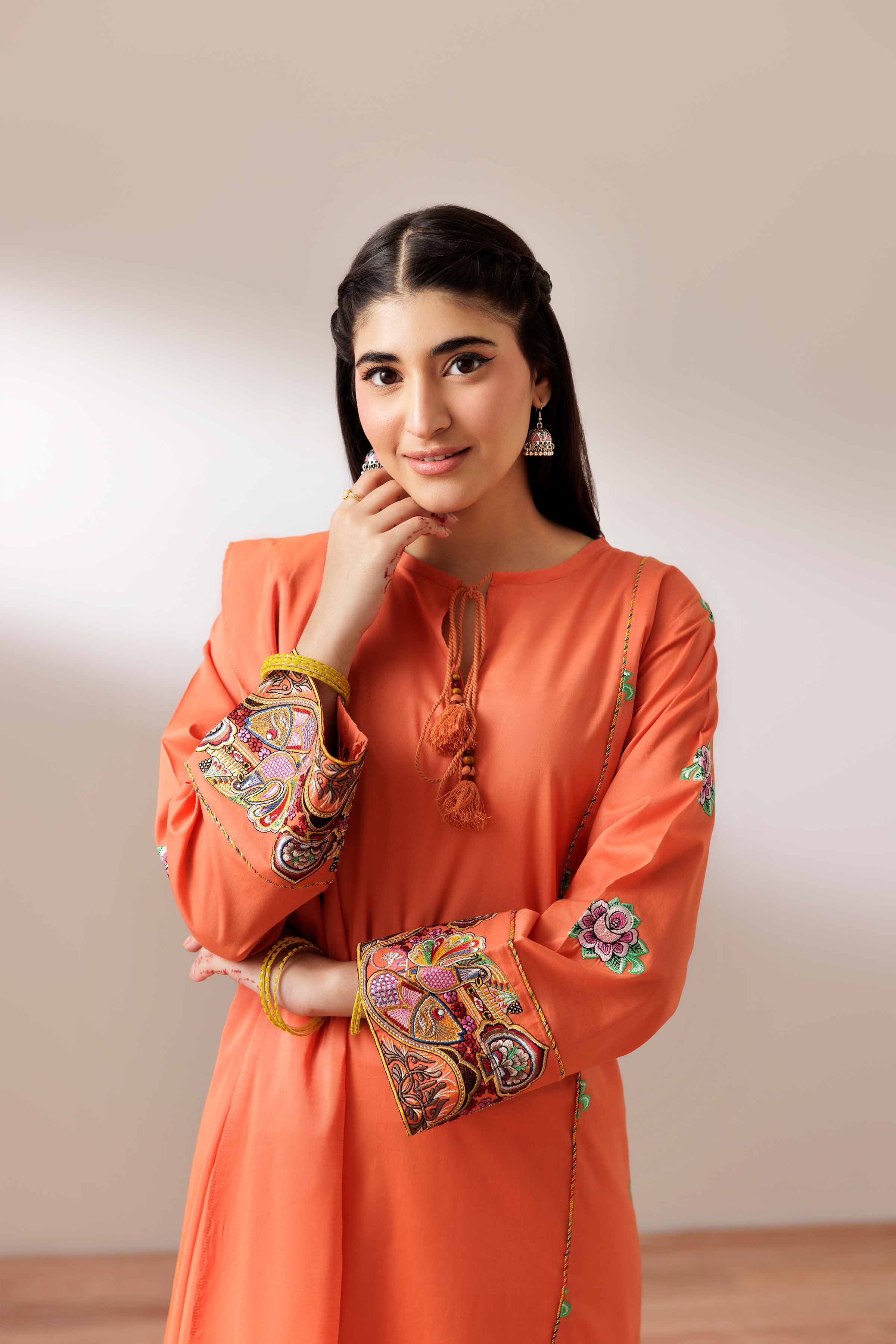 2 Piece - Embroidered Suit - PS25-199