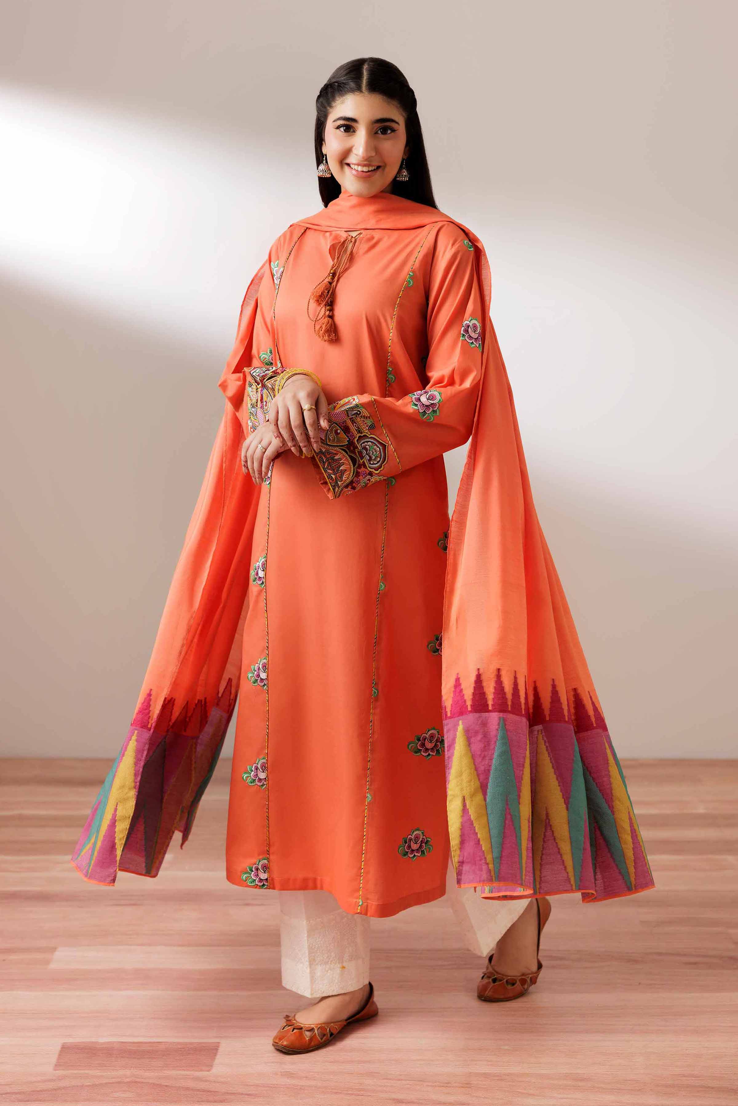 2 Piece - Embroidered Suit - PS25-199