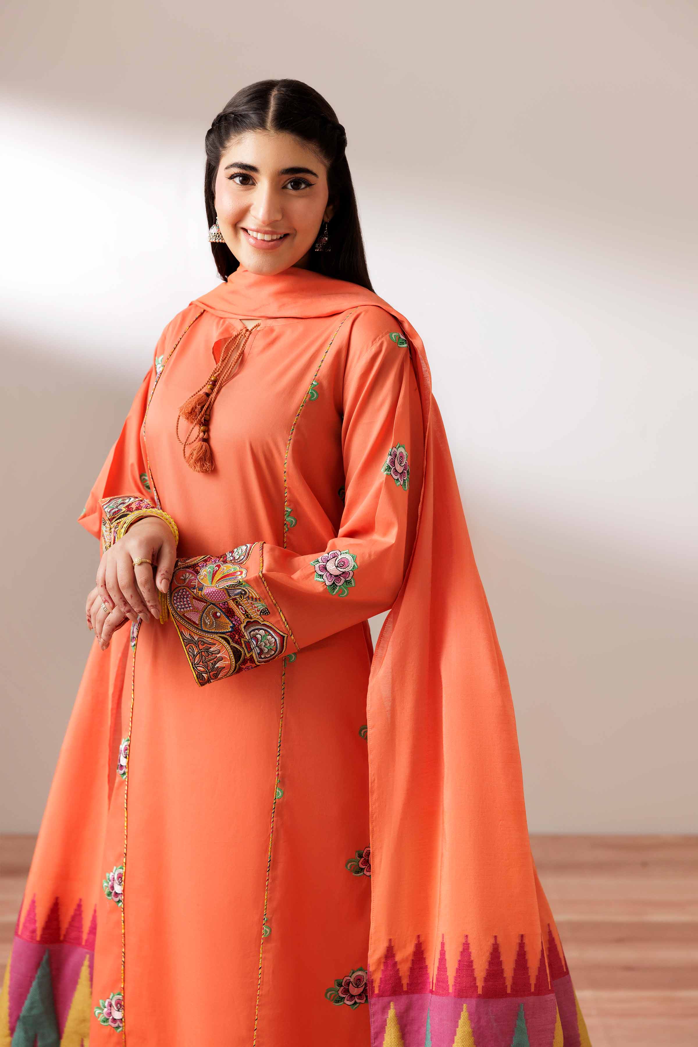 2 Piece - Embroidered Suit - PS25-199