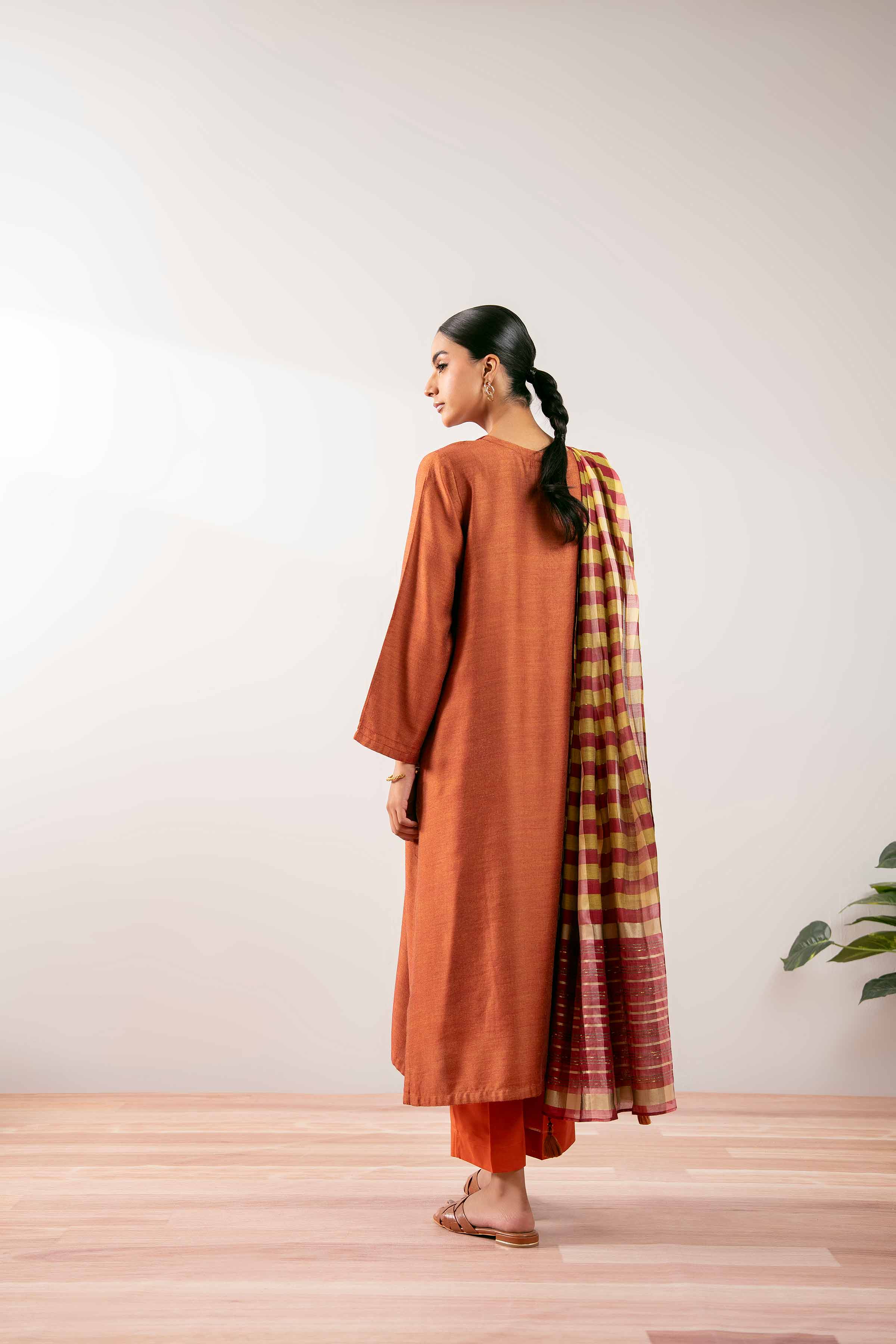3 Piece - Embroidered Suit - PS25-212