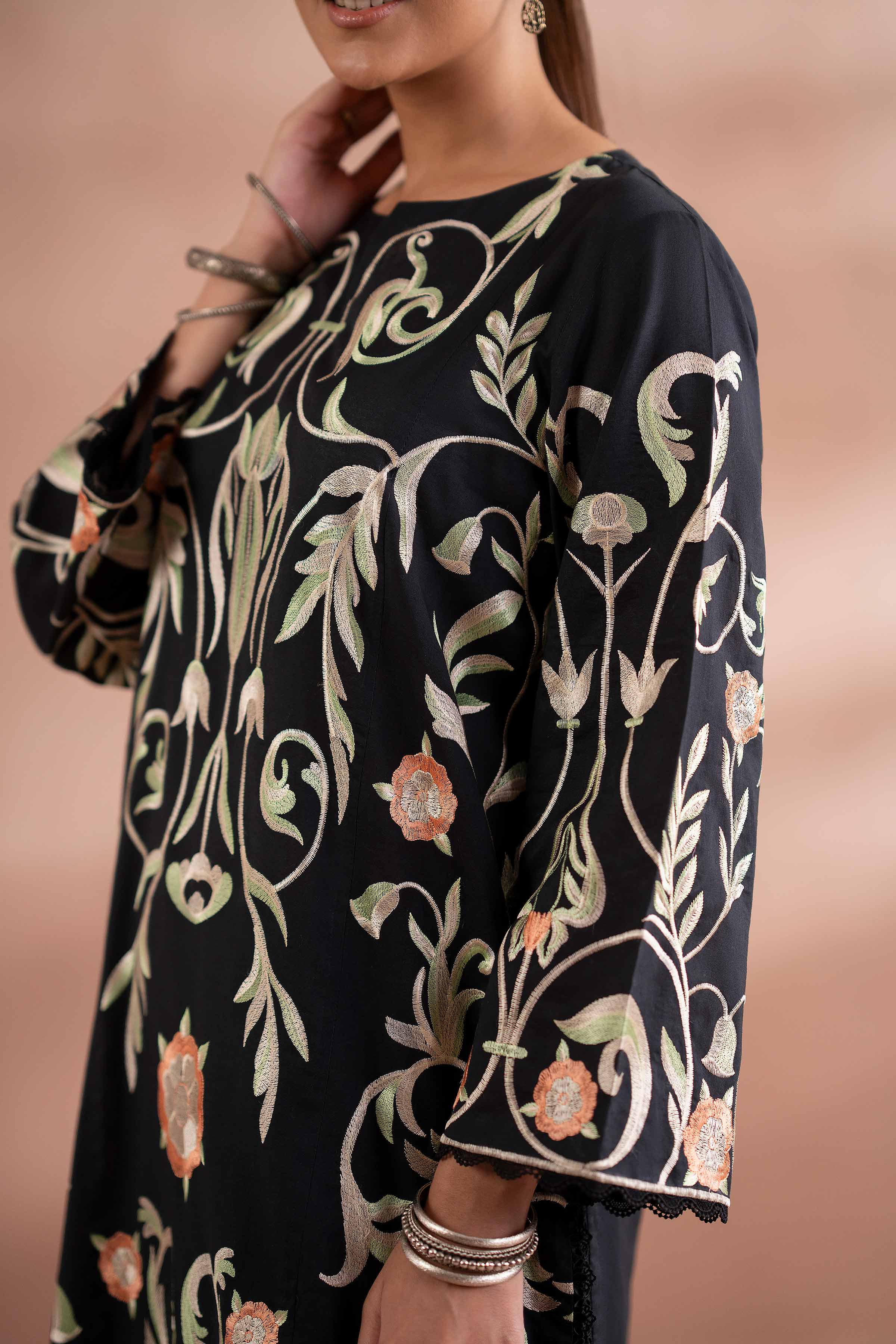 2 Piece - Embroidered Suit - PS25-213