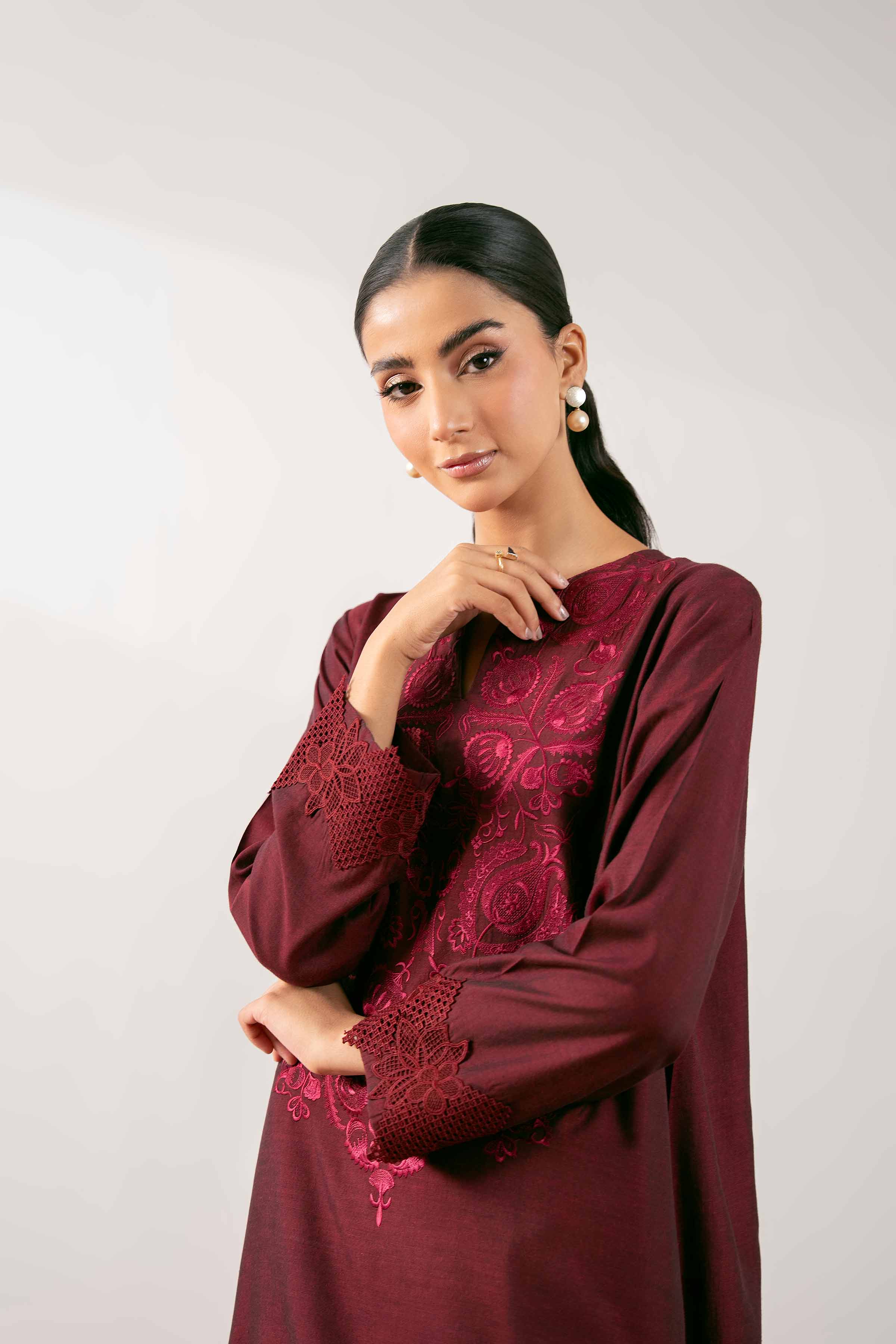 2 Piece - Embroidered Suit - PS25-254