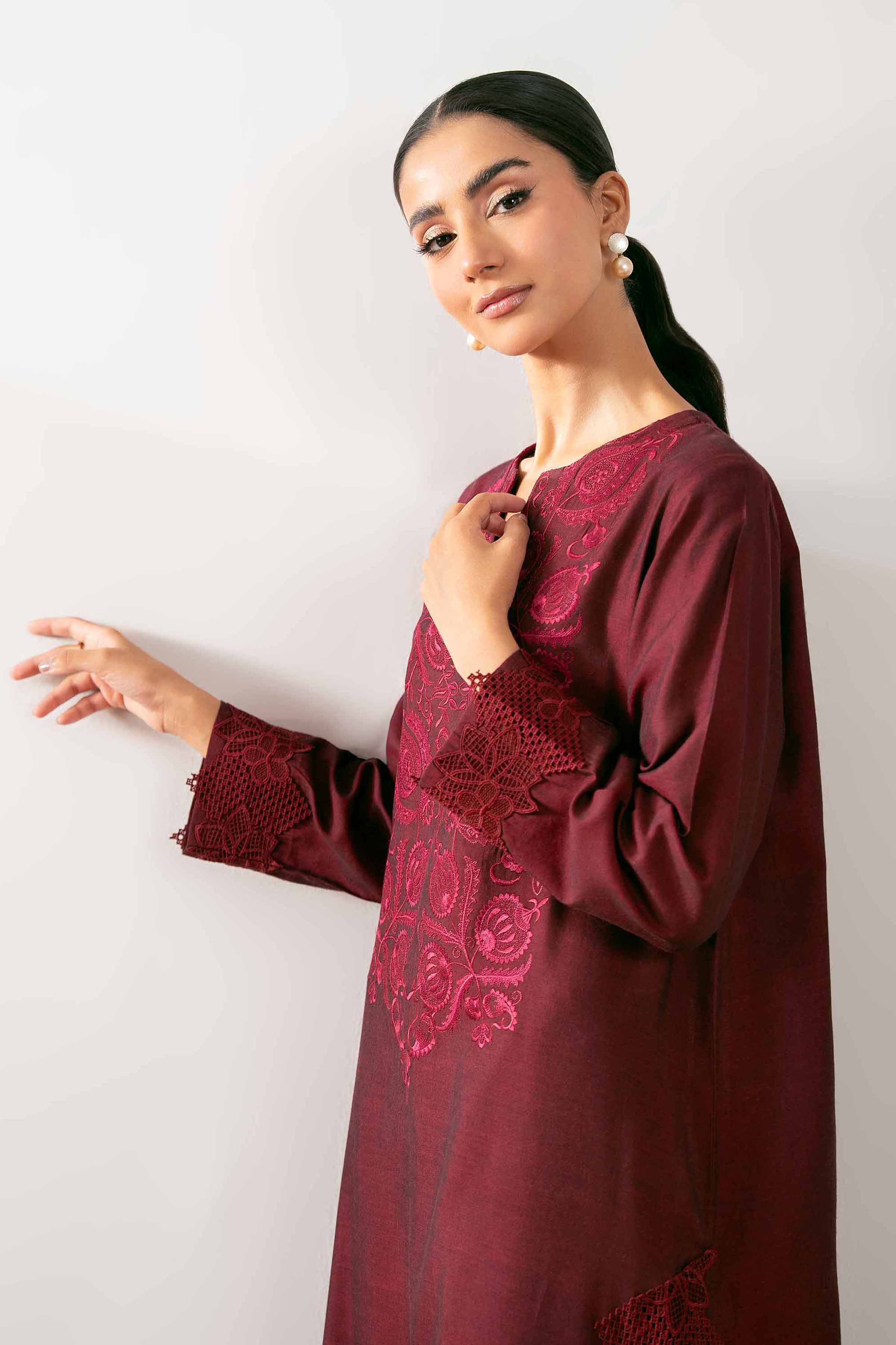 2 Piece - Embroidered Suit - PS25-254