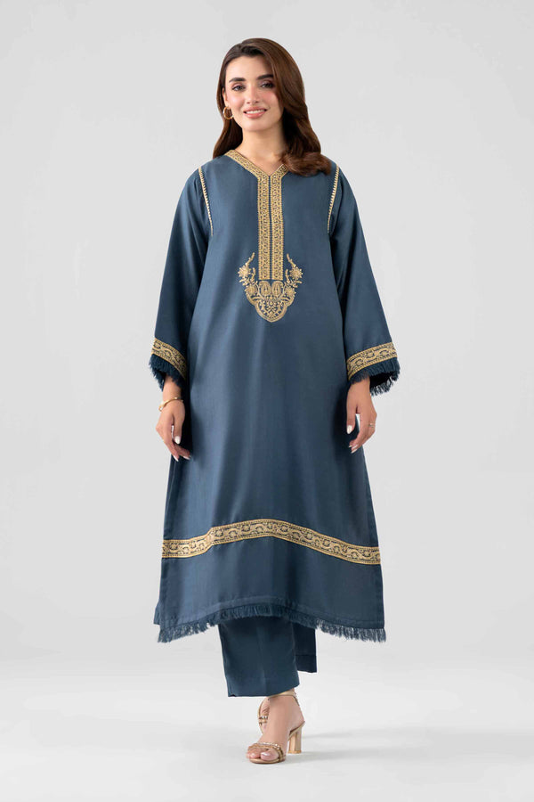 2 Piece - Embroidered Suit - PS26-160