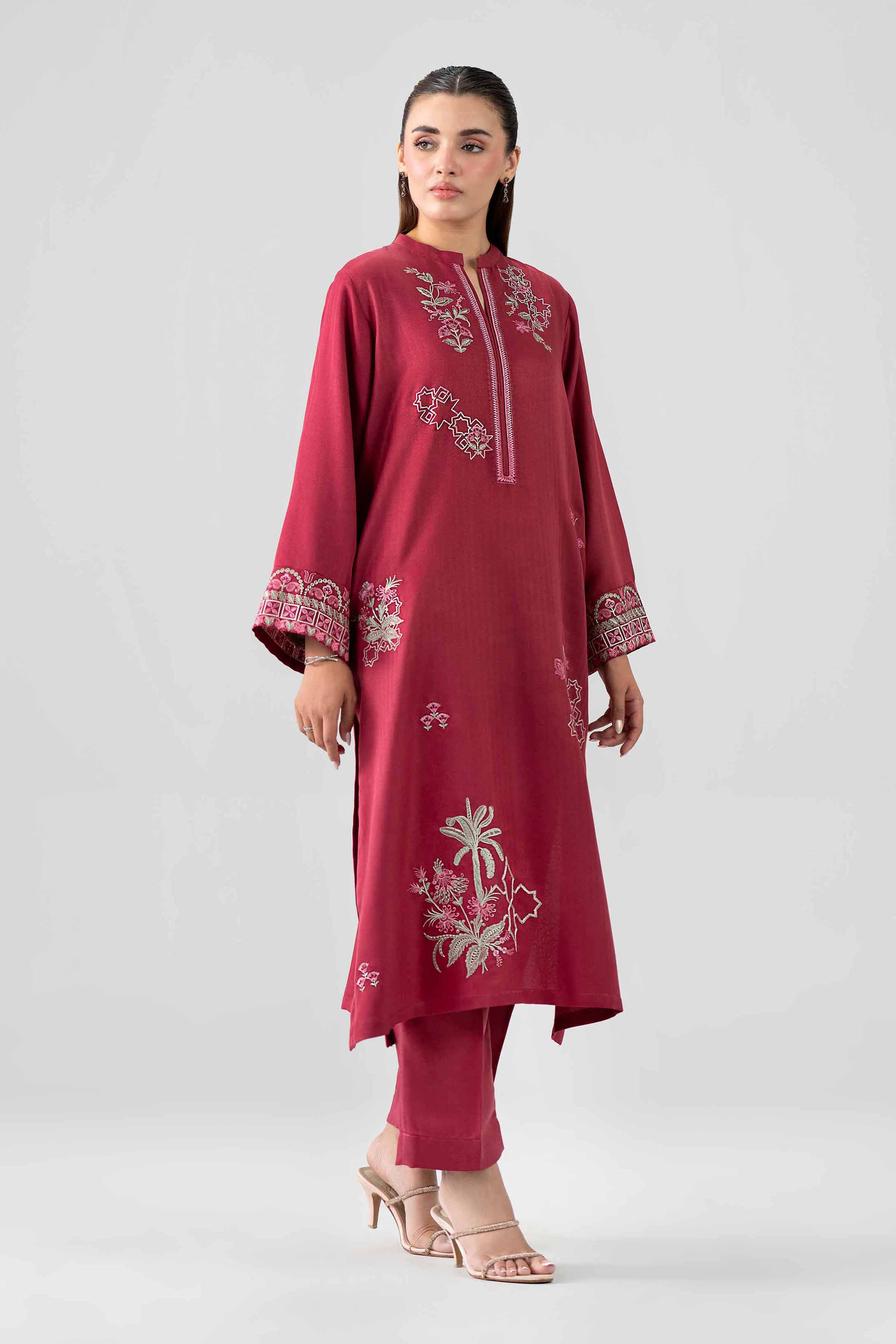 2 Piece - Embroidered Suit - PS26-163