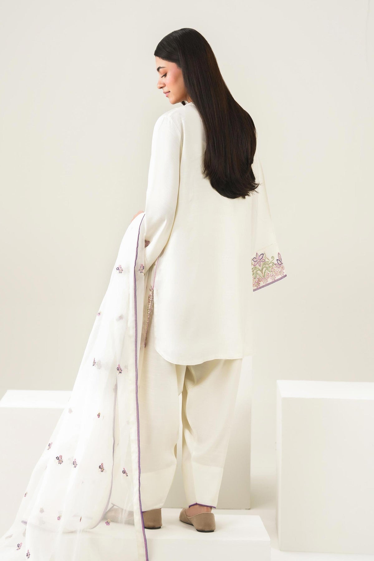 3 Piece - Embroidered Suit - PS26-169