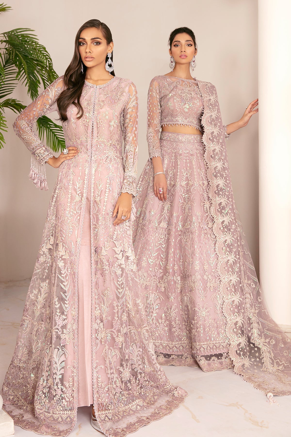 EMBROIDERED NET CH08-01 STITCHED