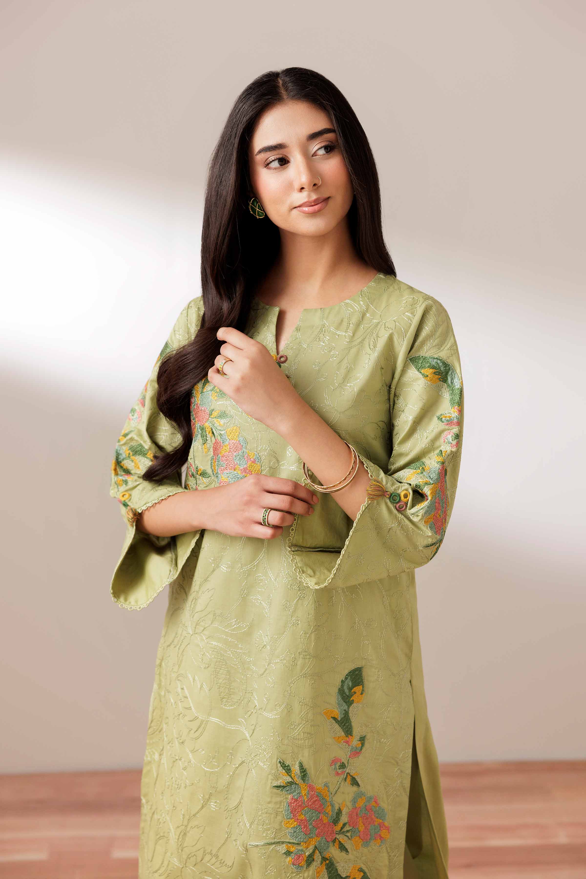2 Piece - Embroidered Suit - PUS25-72