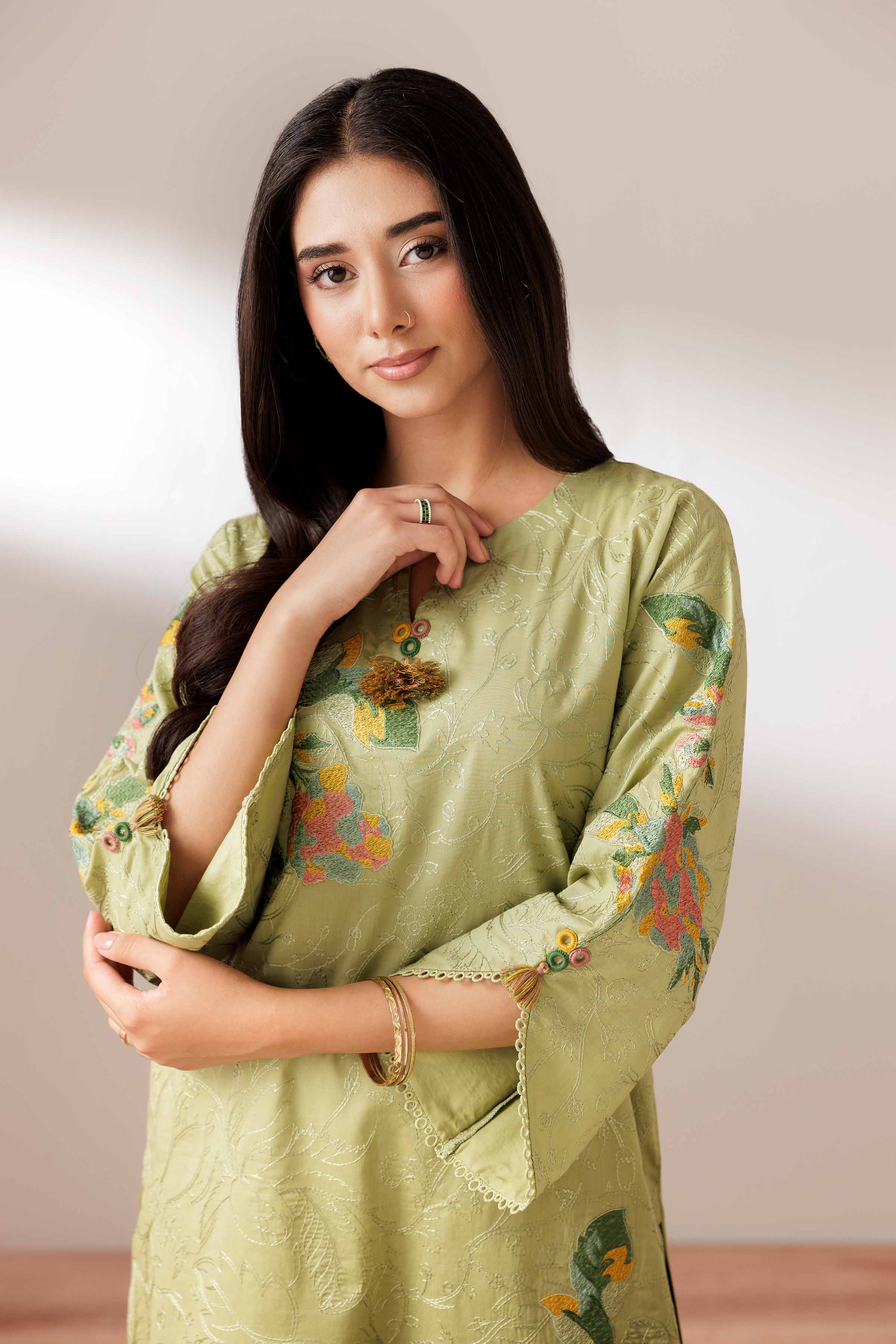 2 Piece - Embroidered Suit - PUS25-72