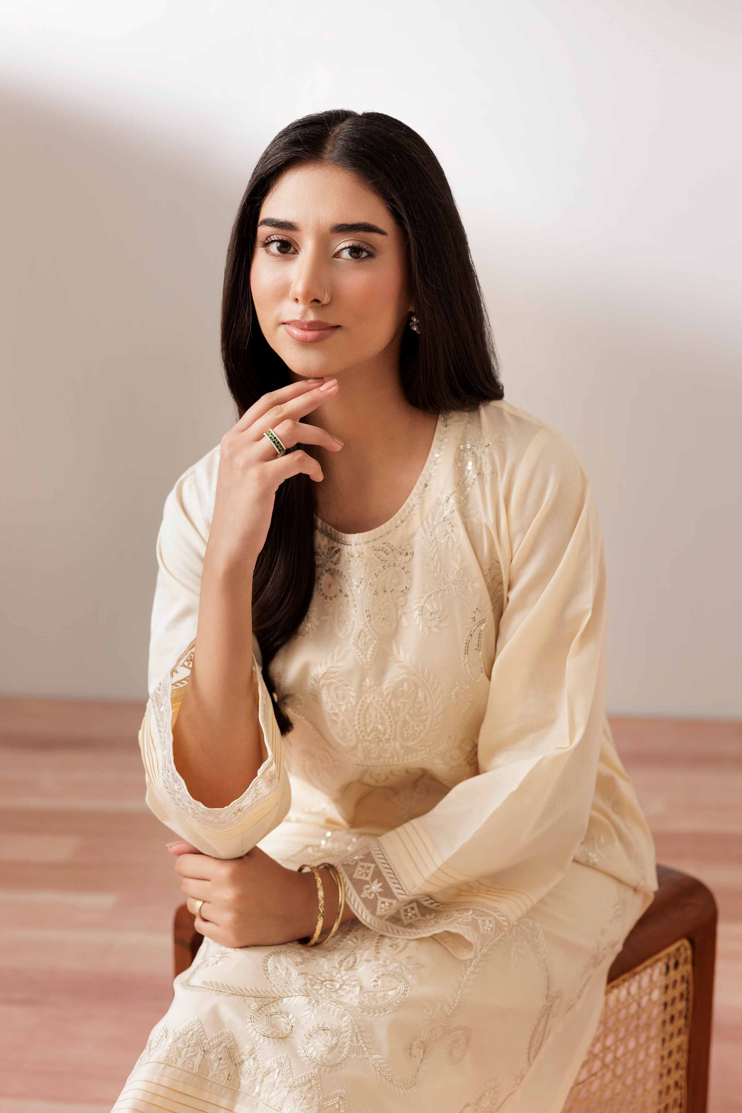 2 Piece - Embroidered Suit - PUS25-76