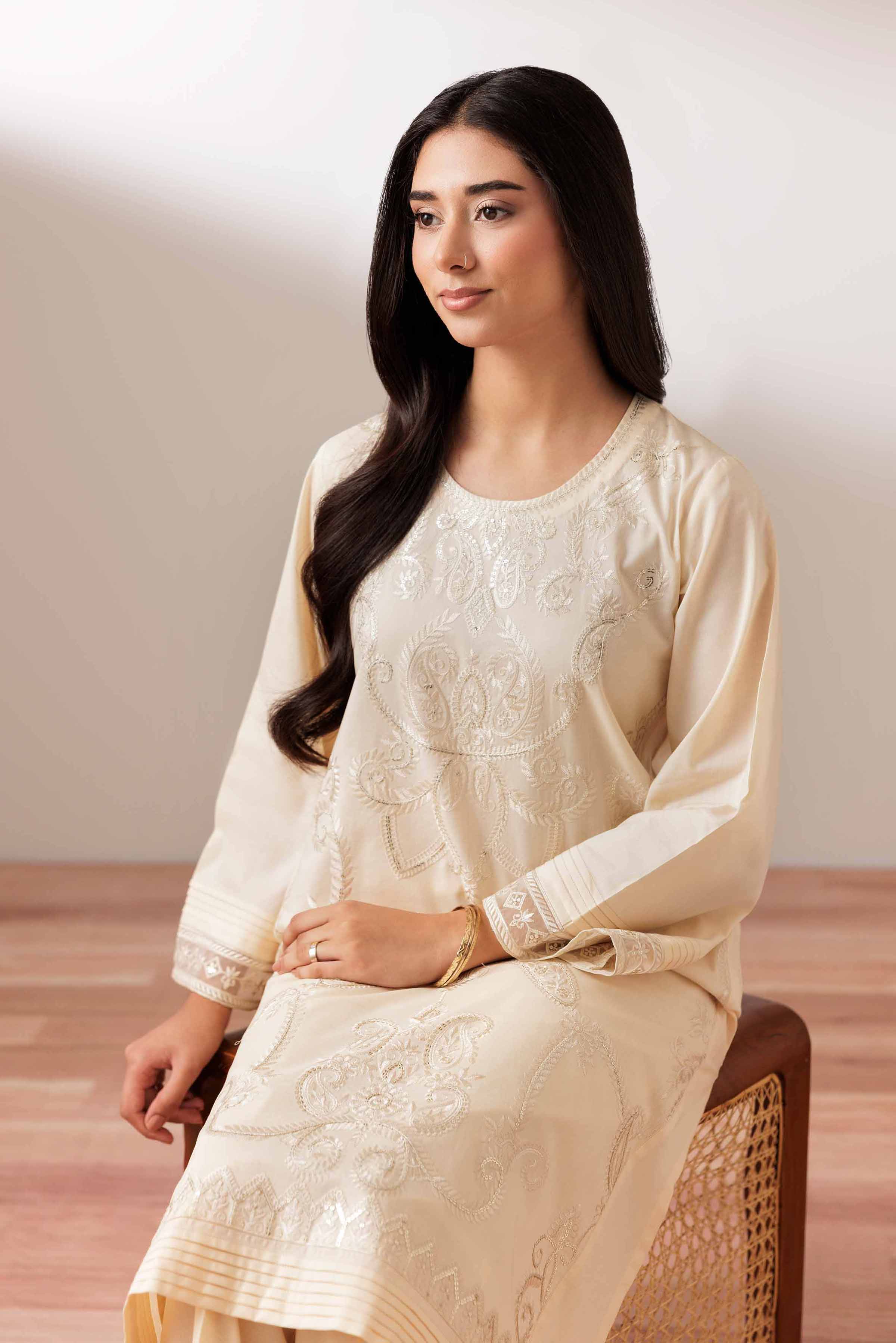 2 Piece - Embroidered Suit - PUS25-76