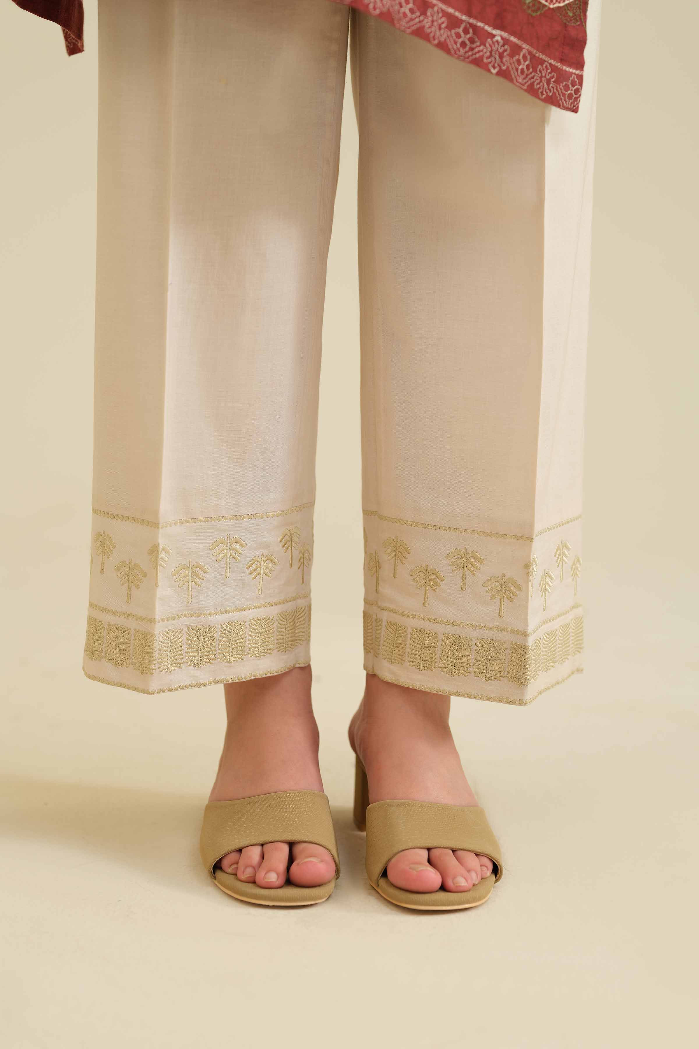 Embroidered Trousers - PW25-104